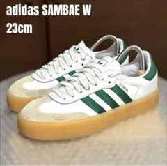 adidas SAMBAE W 23cm 厚底 サンベイ グリーン 白 サンバ