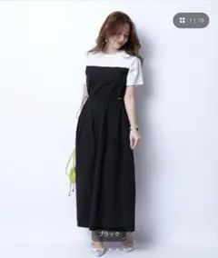 新品未使用タグ付き JUSGLITTY ビスチェドッキングワンピース Sサイズ