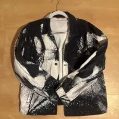 christian dada スプレー ペイント デストロイ デニムジャケット 