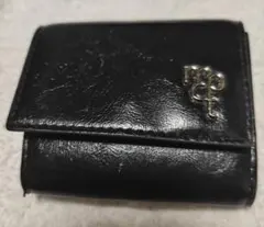 LOWRYS FARM ローリーズファーム FLロゴミニサイフ 黒 三つ折り財布