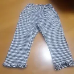 アプレレクール　130　黒白チェック柄パンツ
