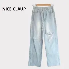 ナイスクラップ ダメージデニムパンツ Mサイズ ダメージ加工 綿100%