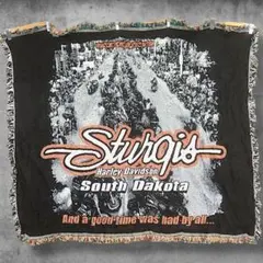 BPJD バイク ラグ ビンテージ 古着 ハーレーダビッドソン スタージス