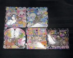 おはじきシール 5種セット あわわちゃん 平成女児