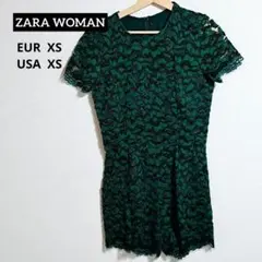 ZARA WOMAN 花柄 レース オールインワン サロペットのサムネイル
