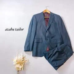 麻布テーラー セットアップ ビジネススーツ ストライプ グレー ウール kd54