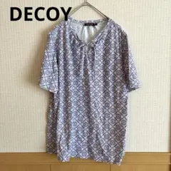 【美品✨】デコイ　DECOY 幾何柄　Tシャツ　半袖　ダマスク柄　綿100%のサムネイル