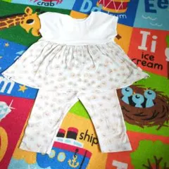 ユニクロ　ポールアンドジョー花柄トップスとレギンスセット 100cmセットアップ