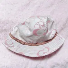 COACH コーチ　シグネチャー柄　バケットハット　ハット ピンク 帽子のサムネイル