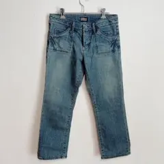 COTTON LAUNDRY ライトブルー ストレートデニム コイズミ M S