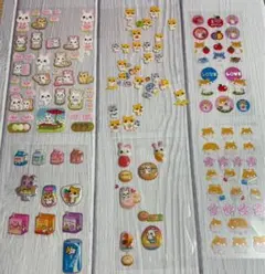 シール6枚セット ハムスター他(開封使用品あり) 平成レトロ レモン株式会社