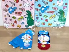 ニューバランスキッズミニタオル青·ピンク2点／ドラえもんキッズくつ下2点