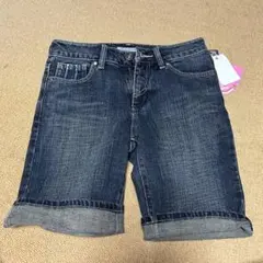 ①新品　しまむら　ハーフパンツ　デニム地　W67のサムネイル