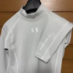 極美品サイズLアンダーアーマーcoldgearFITTED長袖モックネックシャツ