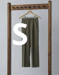 【lidnm】WOOL BACKSATIN STRAIGHT SLACKS