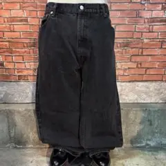 USA 古着 Levi's 505 ブラックデニムパンツ ワイド baggy