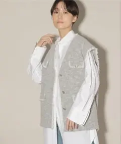 BARNYARDSTORM MIXツイードベスト　トップス ベスト・ジレ