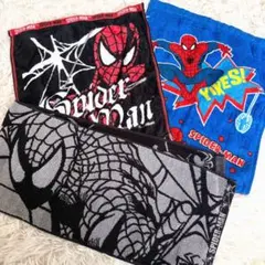 USJ ユニバ スパイダーマン ハンドタオル フェイスタオル 3枚セットのサムネイル