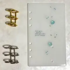 ✨milk⭐ ✨A6 アクリルレジンバインダー　リング付き　4点 ✨milk⭐ 様専用✨A6 アクリルレジンバインダー リング付き 4点
