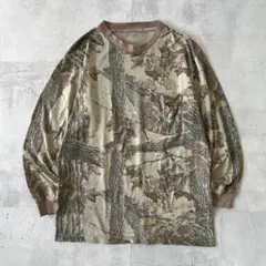 r*7様 US古着　リアルツリー　ロンT　長袖　ポケット　迷彩　カモ　シングルス