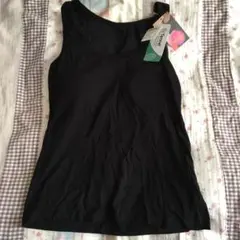 黒　ブラトップ　アンダーゴムなし　カップ付きタンクトップ　しまむら　Ｌ