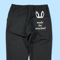 Psycho Bunny サイコバニー ストレッチ パンツ L ブラック系