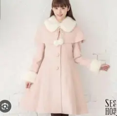 シークレットハニー　ケープ付きaラインコート シークレットハニー Secret Honey ケープ付コート （グレー