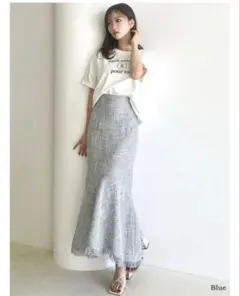 美品　RESEXXY ツイードマーメイドスカート