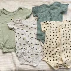 【80】ベビー肌着コットン夏半袖ガールボーイ女の子男の子キッズ