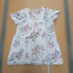 HONEYSUCKLE ROSE 花柄 半袖ブラウス Lサイズのサムネイル