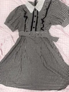 チェック ワンピース
