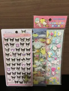 正規品　クロミmini サンリオキャラクターずかん　クリアキャンディシールセット