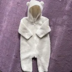 baby GAP クマ耳付きボアロンパース 6〜12months