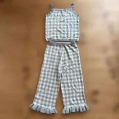 ペアマノン チェック柄 セットアップ　Lサイズ