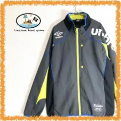 アンブロ　ドライクロス ジャケット　プリントロゴ　刺繡ポイント　マルチカラー