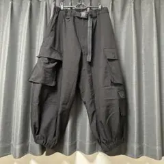 Y-3 ブラック カーゴパンツ ワイド