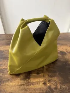 ■未使用■ マルジェラ ジャパニーズ レザー ハンドバッグ トートライトグリーン