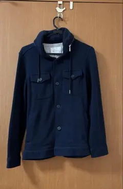 フード付きネイビージャケット