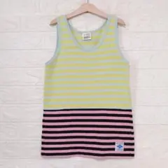 Groovy Colors 切り替えボーダータンクトップ
