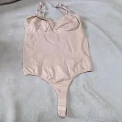 909 ベージュ ボディスーツ Tバック XXL