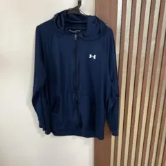 アンダーアーマー フルジップパーカー ネイビー XLサイズ
