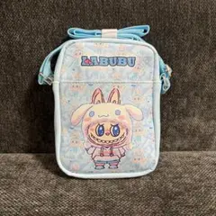 LABUBUラブブ×シナモン キッズショルダーバッグ ライトブルー新品未使用‎♡