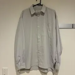 MONO-MART 長袖シャツ ライトグレー M オーバーサイズ