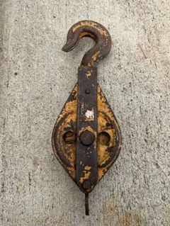 イエロー滑車　レッド滑車　アンティーク風鉄製水差し イエロー滑車 レッド滑車 アンティーク風鉄製水差し