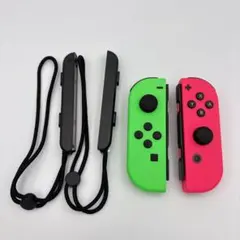 【美品】Nintendo Switch ジョイコン ネオングリーン ネオンピンク