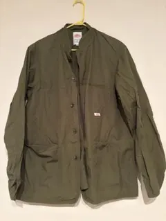 DANTON ノーカラー カバーオール ジャケット カーキ