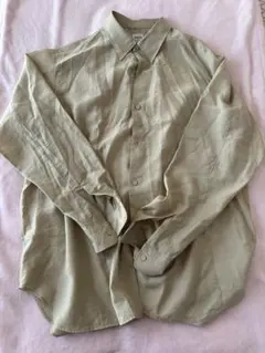 EDIFICE Mサイズ 長袖シャツ ライトグリーン