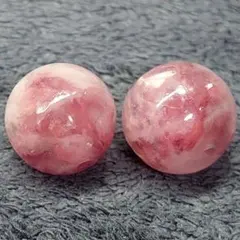 B443　ピンクマイカ（レピドライトシリカ）11.4ミリ