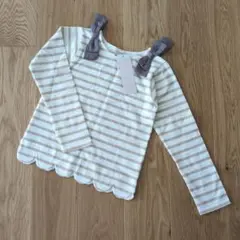 新品♡裾スカラップボーダーロンT♡アプレレクール、セラフ、エニィファム好き♡