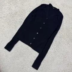 ユニクロ きれいめ カジュアル ベーシック リブ ニット カーディガン 定番 S